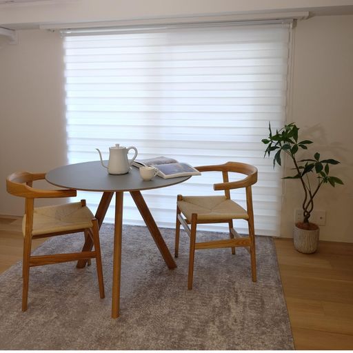 トーソーロールスクリーン調光2重ホワイト幅130丈200cmチェーン式カーテンレール取付30000007