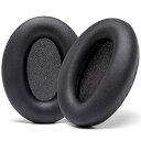 WC WICKED CUSHIONS SONY WH1000XM3 オーバーイヤーヘッドホン用交換イヤーパッド - 柔らかいPUレザークッション 高級ノイズキャンセリングメモリーフォーム、厚み増加 | ブラック
