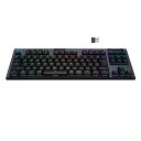 LOGICOOLG(ロジクールG)ゲーミングキーボードテンキーレスワイヤレスG913TKL薄型GLスイッチクリッキー日本語配列LIGHTSPEED無線BLUETOOTH接続対応LIGHTSYNCRGB(2)