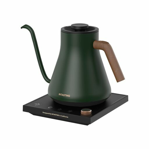 intasting電気ケトルコーヒー1°C単位の精密調節ドリップコーヒーポット細口ドリップLED表示パネル電気ポットドリップポット保温機能空焚き防止コンパクト0.9L1200Wクリスマス新年プレゼン…