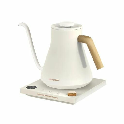intasting電気ケトルコーヒー1°C単位の精密調節ドリップコーヒーポット細口ドリップLED表示パネル電気ポットドリップポット保温機能空焚き防止コンパクト0.9L1200Wクリスマス新年プレゼン…