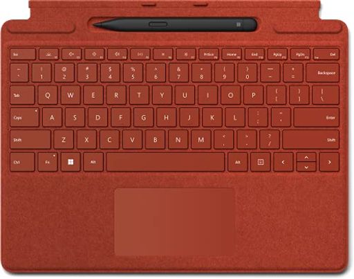 【キーボード】 日本語キーボードレイアウト/ アルカンターラ素材採用/ 独立キー型のキーボード/ QWERTY配列 ※画像は英語キーボードですが、商品は日本語キーボードとなります。 【スリム ペン】 サイド ボタン、トップ ボタン (消しゴム機能付き) / 4,096 段階の筆圧レベル / 充電式リチウムイオン電池 【キーボード互換性】 Surface Pro 8 / Surface Pro X 【その他】 フル配列ファンクションキー(F1-12) / Window キー/ メディア コントールや輝度調整の専用 キー搭載/ 右クリ