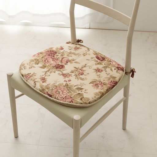 イケヒコクッション日本製オリビアバテイベージュジャガード織約43x41cmエレガント新生活手洗い可能#1220900020391