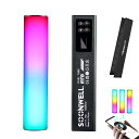 SOONWELLMT8LEDビデオライトスティックRGBWWミニLEDチューブライト調光可能2600K~6000KCRI96+フルカラー内蔵3000mAhバッテリー20ライトシーン