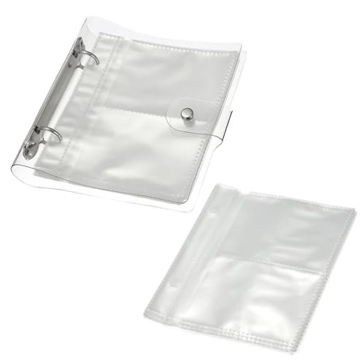 PATIKIL200ポケットミニフォトアルバム50ページ2.5x3.5”リフィル可能な両面2グリッドフォトスリーブ付..