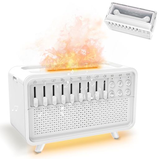 ホワイトノイズマシン最大256種癒し音8種類の音量個別調整・8種類のサウンド自由組み合わせアロマディ..