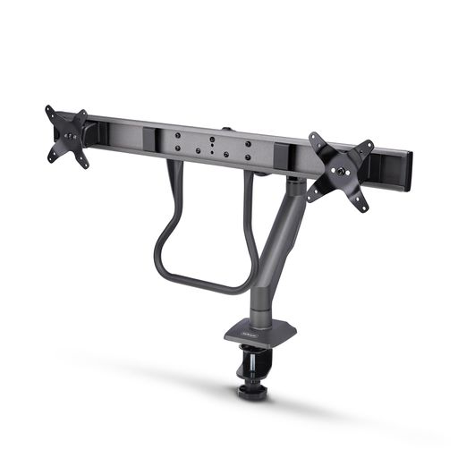 StarTech.com モニターアーム/Cクランプ固定式/2画面/最大27インチ/耐荷重15kg/VESA対応/クロスバー H2M1AS2-MONITOR-ARM