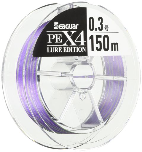 シーガー SEAGUAR ライン PEライン シーガーPEX4 ルアーエディション 釣り用PEライン 150M 0.3号 6.5LB ミスティックパープル