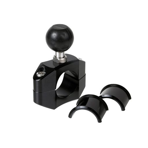 [REC-MOUNT25]ベースマウント部(Cパーツ)C1パイプクランプベース22.2mm/1inch(25.4mm)ブラック【RM25-C1】ボールサイズ1インチ(25.0mm-25.4mm)