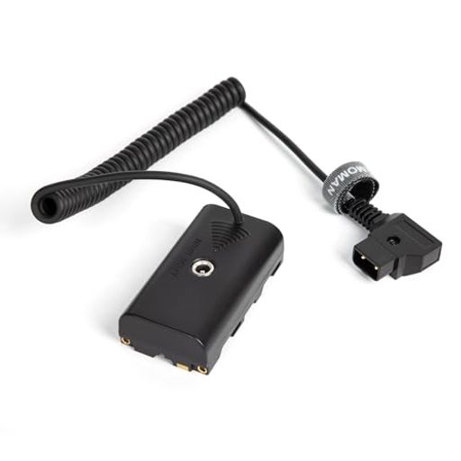 MomanNP-F550ダミーバッテリーMomannpf550ケーブル電源アダプターダミーバッテリーDCカプラーNP-F550/F570/F750/F770NP-F960NP-F970に対応ビデオLEDライトモニターに適用