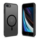 iPhoneSE第3世代第2世代ケースMagSafe対応耐衝撃半透明iPhone8ケースマグネット搭載PCiPhone7カバー軽量薄型マット感人気黄ばみなし米軍MIL規格ストラップホール付きワイアレス充電対応