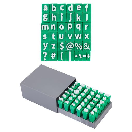 UNICRAFTALE36Pcsアルファベットスタンプセット粘土ポリマークレイスタンプ大文字数字句読点DIYハンドメイド金型アクセサリー小型プレスフォンダンエンボッサークッキースタンプ