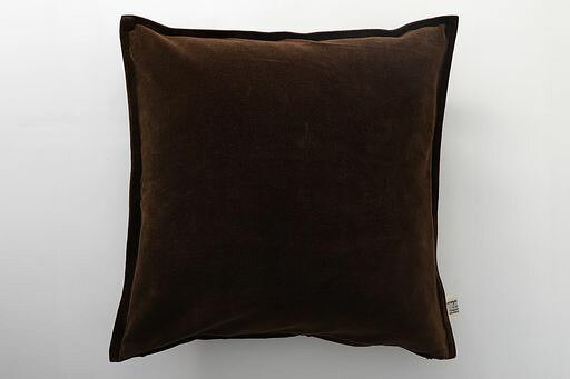 DDintexディーディーインテックスクッションカバービンテージベルベットブラウン60x60cm[コットンベルベット使用]