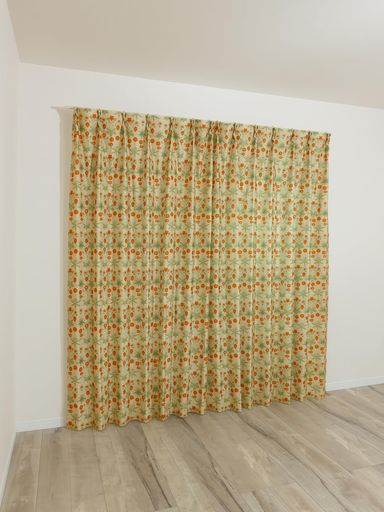 [カエイレース]防炎カーテン4枚セ...