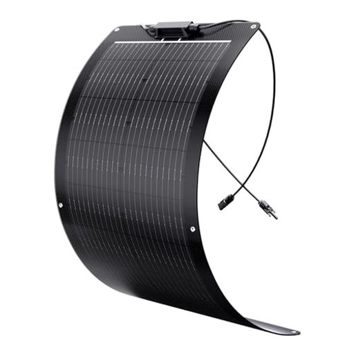 ZOUPW フレキシブルソーラーパネル 200W = 100Wx2枚 PERC 11BB ソーラーパネル ステンレス結束バンドとカラビナ付属 12Vシステム対応 IP68防水 キャンプ 車中泊 アウトドア 防災グッズ 屋根 ベラン…