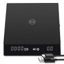 タイムモアTIMEMOREドリップスケールBlackMirrorNanoコーヒースケール計量器デジタルはかりキッチンスケール0.1g~2000gタイマー付きエスプレッソ適用USB充電式携帯ブラック