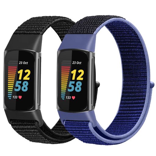 コンパチブル FITBIT CHARGE 5 バンド 柔らかい 通気性 軽量 調整可能な伸縮性ベルト交換用ベルト 女性と男性に向け