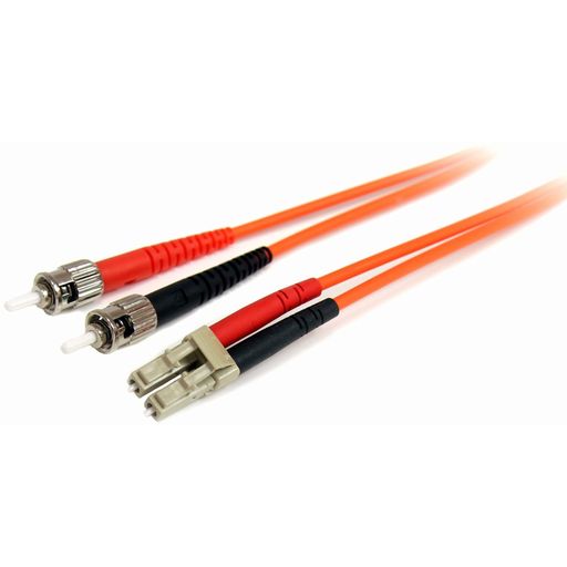 STARTECH.COM 光ファイバーケーブル(光パッチコード) 3M マルチモード対応 コア径62.5ミクロン/芯径125ミクロン 2芯DUPLEX LC-STコネクタ FIBLCST3