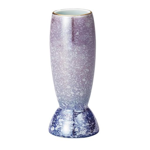 サンメニー仏壇仏具花瓶単品有田焼花立具足インテリアに馴染むおしゃれお花立て造花フラワー現代仏壇お仏壇仏具小物光綺バイオレット/ブルーお花立てお供えフラワースタン...