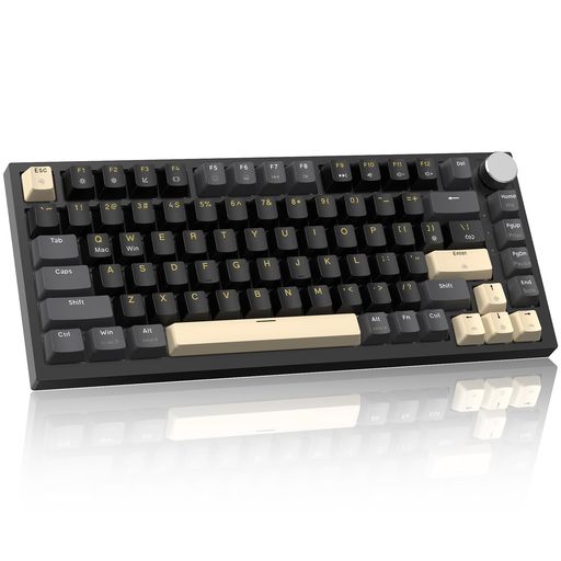 MAMBASNAKExATTACK SHARK K85 ラピッドトリガー 搭載 有線 75% RGBPBT カラー マッチング ゲーム メカニカル キーボード ー 磁気 ゲーミングキーボード ストローク調整可 pbt キ…