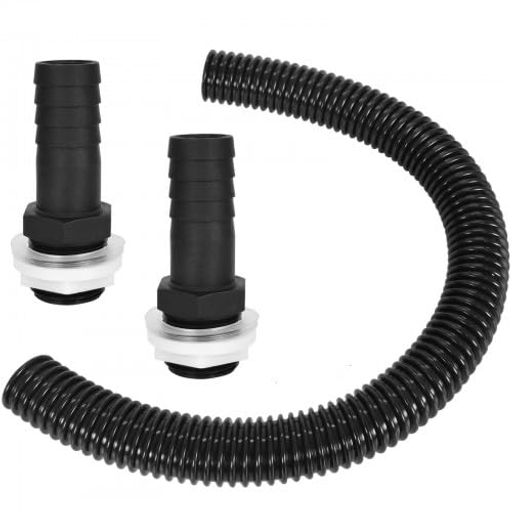 雨水タンクコネクタキット、バットコネクタパイプリンクキット継手、雨水タンクリンクキット、パイプ家庭用芝生用、雨水タンク連結キットバットコネクタパイプリンクキット貯水タン…