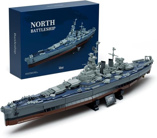 Blocks - NifelizNORTH戦艦ブロックおもちゃ、大人向けコレクタブルモデルオモチャ玩具、軍事愛好家のための誕生日プレゼント、家庭やオフィスの装飾に適(1701ピース)