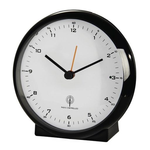 hamaドイツ”ElegancePro”RadioAlarmClockNoTickingblack(3)