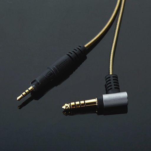 ATH-M40xATH-M50xATH-M70x対応交換用ヘッドホンケーブル【6NOFC2.5mm(4極バランス)オス-4.4mm(5極バランス)オスプラグ】リケーブルヘッドホンビバボアップグレードコードケーブルコード
