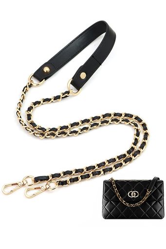 【メイン素材】合成皮革(PUレザー)のショルダーストラップ、軽量なメタルチェーンを外側に付け、バッグ全体に光沢感を与え、エッジの効いたスタイルに仕上げています。 【多くのスタイル】豊富なカラーバリエーションとデザイン(フルチェーンタイプと一部レザーショルダーストラップ付き)からお選びいただけます。 【高品質なPUレザー】プレミアムPUレザーと頑丈な合金製バックルを使用し、本革に近い柔らかさ、質感、感触を持ちながら、より耐久性の高いストラップです。折れたり、変形したり、剥がれたりしにくく、何年も使える。ショルダー紐べて非常に軽く。肩に掛けても重くない軽量な、で長時間のご使用にもおすすめです。 【理想的な代替品】両端に2つの回転バックルが付いており、簡単に取り付け、使用することができます。バックルを留めるだけで、縫い目のない新品のバッグが完成します。高品質と絶妙な革のバッグ用ショルダーベルトはあなたのバッグ、理想的な交換によく合い。 【幅広く使用】フックできるリングがあるバッグであれば、お手持ちのバッグに取り付けることができます。