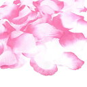 PATIKIL人工バラ花びら1200個フェイクフラワーシルク花びら装飾用品記念日結婚式パーティーイベント装飾用ピンクホワイト