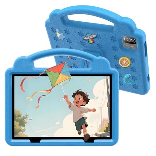 キッズタブレット 10インチ Wi-Fi6モデル Android 64GB+1TB拡張 EVAケース付き