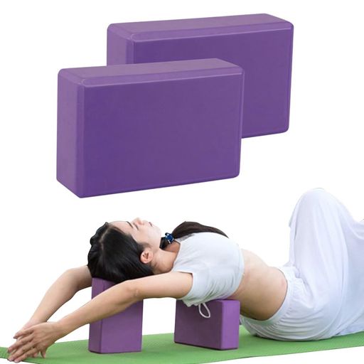 ヨガブロック2個セットストレッチ用ピラティスブロック23x15x7.6cm頑丈な高密度EVAヨガ/ピラティス/ジム練習用初心者/上級なヨガぶろっくバランス/柔軟性/後屈を改善する難しいポーズの補… ヨガブロック2個セットストレッチ用ピラティスブロック23x15x7.6cm頑丈な高密度EVAヨガ/ピラティス/ジム練習用初心者/上級なヨガぶろっくバランス/柔軟性/後屈を改善する難しいポーズの補…