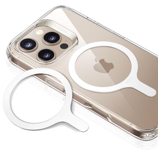 ESRmagsafeリングマグセーフシール位置合わせクリップ付属強力吸着最適位置マグネットリングステッカー磁気ワイヤレス充電対応キット超薄型磁気固定メタルリングスマホケース用HaloLockユ…