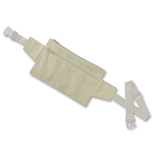 バンガード旅行用撥水コンパクトウエストポーチ(パスポート財布などに)ホワイトウエストポーチ