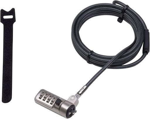 ナカバヤシ(Nakabayashi)Digio2セキュリティロックダイヤルNobleWedge専用(ワイヤー長2m、ワイヤーの太..