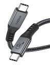 XAOSUNUSB4ケーブルThunderbolt4ケーブル対応40Gbpsデータ転送240W充電8K@60Hz映像出力MacBookProPadProXperiaTypec対応グレー2M