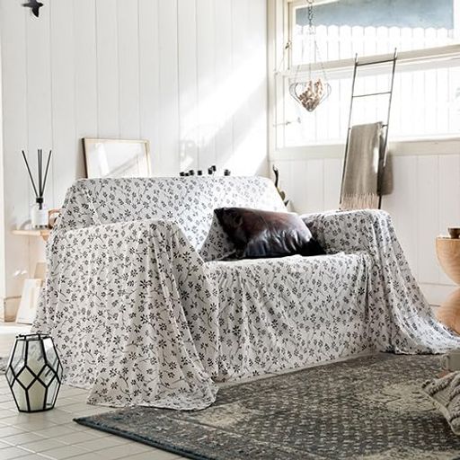 FabtheHome洗えるマルチカバーS150x210cmジニア天竺ニット