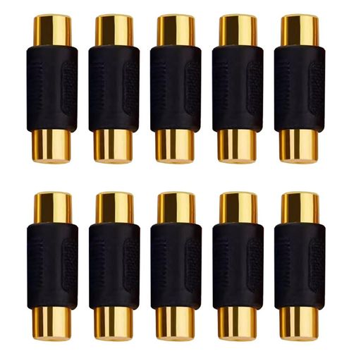 RCA延長アダプタ中継プラグメスメス中継コネクタプラグ延長コネクタカーステレオなど用バックカメラス..