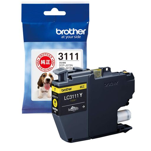 ブラザー工業 【brother純正】インクカートリッジイエロー LC3111Y 対応型番:DCP-J987N、DCP-J982N、DCP-J587N、DCP-J582N、MFC-J738DN 他