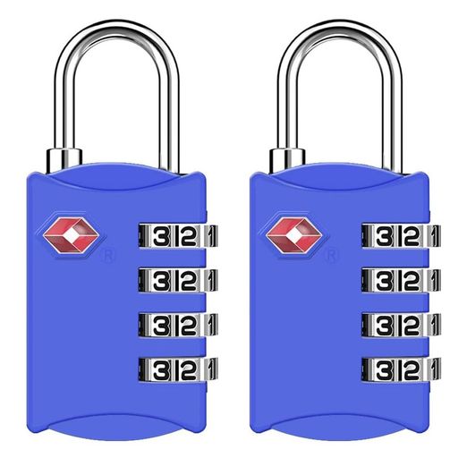 ZHEGETSAロック4桁ダイヤル式南京錠2個セット暗証番号海外旅行用鍵ロッカー、荷物、バッグ用ロック日本語説明書