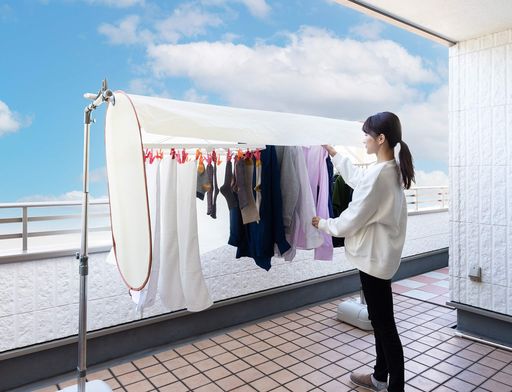 洗濯物カバー洗濯物目隠し花粉対策黄砂対策ベランダ雨よけ雨除け洗濯日和ネクスト200cm1個入洗濯物カバー[(株)フォーラル]