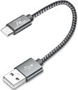 WayonaUSBタイプC-USBナイロン編組急速充電器スマートフォン用急速充電ショートケーブルと互換性がありますSamsungGalaxyS21/S20/S10/S9/S9+/Note9/S8/Note8、LgG7G5
