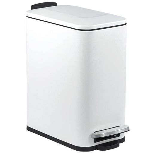 ゴミ箱ふた付き5Lスリムゴミ箱ペダル式おしゃれ角型生ごみごみ箱指紋防止密閉音無しキッチン/リビングルーム/トイレ/バスルーム/オフィ..
