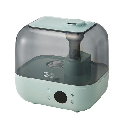 【Toffy/トフィー】抗菌ハイブリッドアロマ加湿器[4.7L]HF08上部給水式長時間加湿ロングノズル自動湿度..