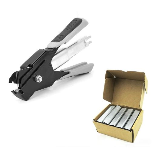 FlushbayCタイプクリップ取り付けツール豚用ケージリングCタイプクリップ取り付け機器ツール20mmホグリ..