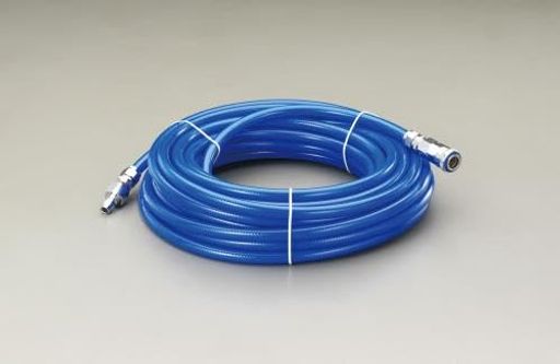 常用圧力:1.4MPA(200PSI) 材質:ウレタン樹脂 内径x外径:9.5x13.5MM 全長:7.5M スイベル金具付
