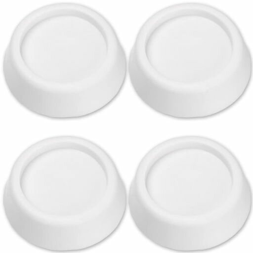 洗濯機防振パッド(ゴム/4枚入り/ホワイト)防振ゴムマット防振パッド洗濯機足防音パッド家具マット洗濯機・冷蔵庫・テーブル・ベッド・ソファー・食洗機用かさ上げ置き台異音吸収滑り…