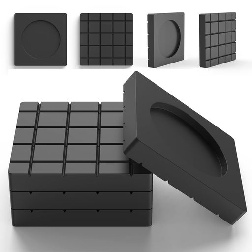 DEWEL洗濯機防振ゴム振動吸収揺れ防止8枚入り防振防音防振マット揺れ防止滑り止め振動軽減天然ゴム