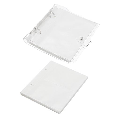 PATIKIL200ポケットミニフォトアルバム50ページ3x4”リフィル可能な両面2グリッドフォトスリーブ付きピ..