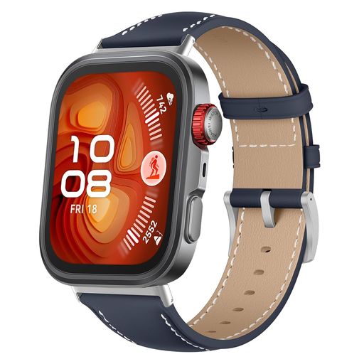 [LANQII] レザーバンド FOR HUAWEI WATCH FIT 3 対応 バンド PUレザー素材 ベルト ソフト 柔軟性 ビジネス風 交換ベルト レディース&メンズ 革製ストラップ
